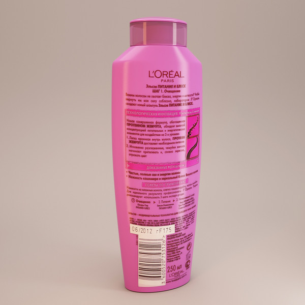 elseve shampoo 3d model - Elseve shampoo by Stubborn3D
